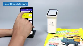 Linshang Handheld Colorimeter with touch screen, color measurement and color difference comparison