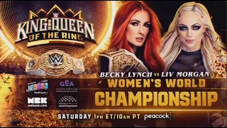 Simulacion de King & Queen Of The Ring : Liv Morgan vs Becky Linch