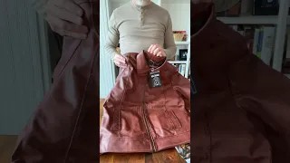 John Wick Style Leather Jacket Unboxing . "The Reeves" from Angel Jackets.   #shorts
