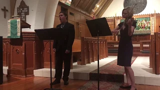 “Angel’s Serenade” by Gaetano Braga; voice, violin & piano, perf. by Scott Flanagan & Rachel Forisha