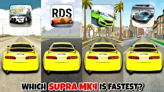Toyota Supra MK4 Top Speed in Extreme Car Driving, Car Parking Multiplayer, RDS, Car Parking Driving