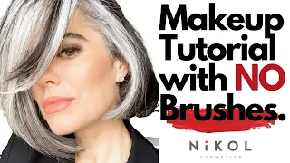 MAKEUP TUTORIAL WITH NO BRUSHES | Nikol Johnson