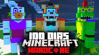 Sobreviví 100 días En Un Apocalipsis de FIVE NIGHTS AT FREDDY'S En Minecraft HARDCORE... Esto pasó