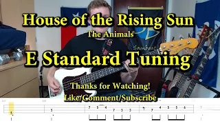 House of the Rising Sun - The Animals (Bass Cover with Tabs)