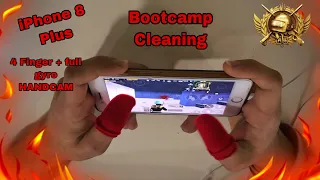 iPhone 8 Plus Pubg Mobile Bootcamp Cleaning HANDCAM GAMEPLAY | 4 FINGER + FULL GYRO |MINTHY|