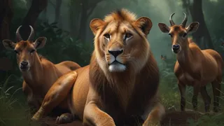 The Lion and Goat Friendship Jungle Story | Bedtime Kids Animted Cartoon | Ultimate Recap Cartoon