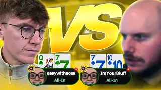 HEADS UP POKER w/ ImYourBluff ♠️ EasyWithAces