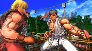 Ryu/Ken VS  Christie/Hwaorang in Street Fighter X Tekken