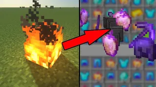 Minecraft, But Fire Drops OVERPOWERED Loot...