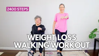 20 Minute Weight Loss Walking Workout | HIIT for Seniors