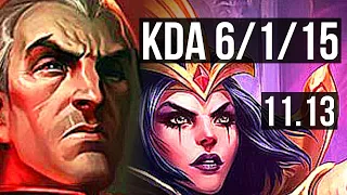 SWAIN vs LEBLANC (MID) | 6/1/15, 1.0M mastery, 300+ games | EUW Master | v11.13