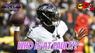 LAMAR JACKSON or RONNIE STANLEY - Who is at fault for the Strip Sack? (Baltimore Ravens A22 Film)