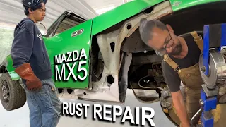 1994 Mazda MX5 Miata - Part 18 - More Rust Repair