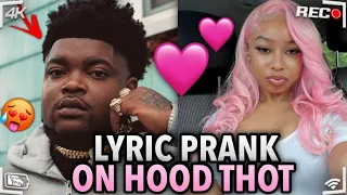 BossMan Dlow - “Get In With Me” | LYRIC PRANK ON HOOD THOT💦 **GOT FREAKY**