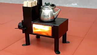 How to make a wood stove / Metal heating stove is amazing