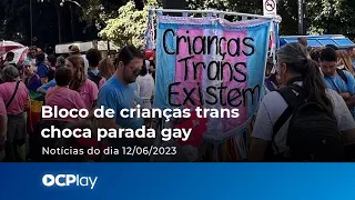 Bloco de crianças trans choca parada gay