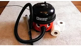 HENRY HOOVER Vacuuming TOILET PAPER Numatic Vacuum Cleaner Demonstration ➡️ #henryhoover #asmrvacuum