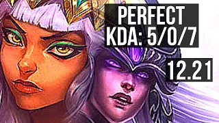 QIYANA vs SYNDRA (MID) | 5/0/7, 400+ games | KR Diamond | 12.21