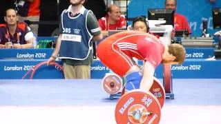 Apti Aukhadov (Russia).Weightlifting. Mens 85 kg