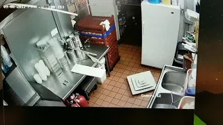 Thief Falls Through Roof of Restaurant