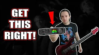 Recording Heavy Guitars At Home?? Do THIS To Set Levels Correctly