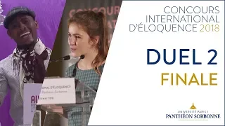 Concours international d'éloquence 2018 - Finale - Duel 2