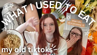 Reacting to WHAT I USED TO EAT TikToks | Restricting & Miserable | Part 3