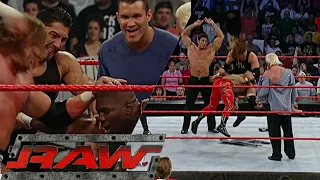 Triple H vs Shelton Benjamin (Bloody) RAW Apr 05 2004