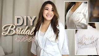 DIY BRIDAL WEDDING ROBE | Cricut Project