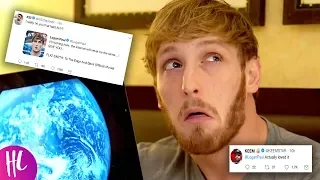 KSI Reacts To Logan Paul Flat Earth Documentary Being A Troll | Hollywoodlife