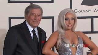 Lady Gaga, Tony Bennett arrive at The 57th Annual GRAMMY Awards Red Carpet