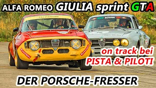 Der Porsche-Fresser: Alfa Romeo Giulia sprint GTA - on track bei Pista & Piloti 2023 | Garagengold