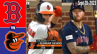 Baltimore Orioles vs. Red Sox Game Highlights September 28, 2023 - MLB Highlights | MLB Season 2023