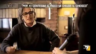 “Per 41 centesimi il fisco mi chiude il chiosco”