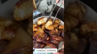 Шашлык с картошкой на сковородке😋🔥