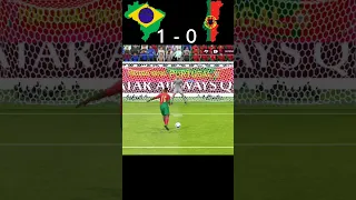 Brazil vs Portugal 🎯🏆  | Semi final - FIFA MOBILE™ Highlights | #shorts #fifamobile#pesmobile #messi