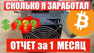 Отчет МАЙНИНГА на АСИКЕ за 30 дней | РЕАЛЬНАЯ ДОХОДНОСТЬ и окупаемость