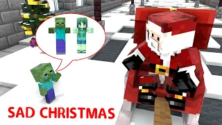 Monster School : SAD CHRISTMAS OF BABY ZOMBIE - Minecraft Animation