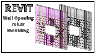 Revit structure || How to model rebar on wall openings