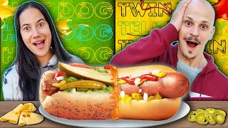 Twin Telepathy HOT DOG Challenge