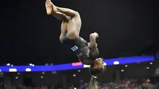 Simone biles gravity-defying phisics