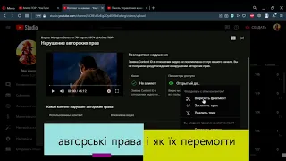 Авторські права на youtube і як їх перемогти, види авторських прав, авторские права @tlumaczserhii