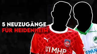 1. FC Heidenheim: 5 Transfers für den erneuten Klassenerhalt in der Bundesliga!