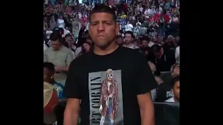 Crowd's reaction to seeing Nick Diaz in attendance supporting bro Nate Diaz