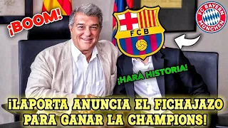 🚨¡DIOS MÍO! ¡OFICIAL! ¡LAPORTA CIERRA el FICHAJAZO TOP MUNDIAL que AYUDARÁ a GANAR la CHAMPIONS!😱💣