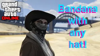 GTA Online glitch ANY bandana mask with ANY helmet or hat glitch.