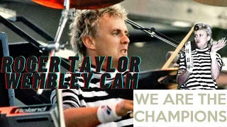 ROGER TAYLOR CAM 1986 WEMBLEY WE ARE THE CHAMPİONS!