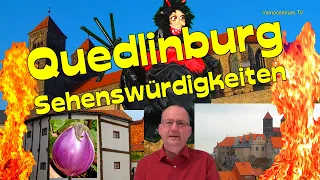 HARZ ! Quedlinburg😃🏰Sehenswürdigkeiten per Video💒🌄UNESCO-Welterbestadt  Sachsen-Anhalt⛲Stadtrundgang