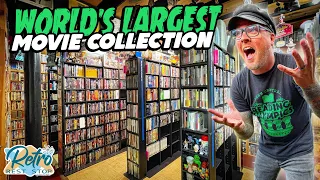 World’s Largest Movie Collection Featuring Physical Media, Game Boy Games, Figment, & Spice Girls