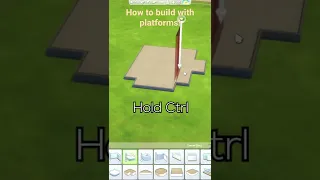 How to use Platforms in Sims 4! #shorts